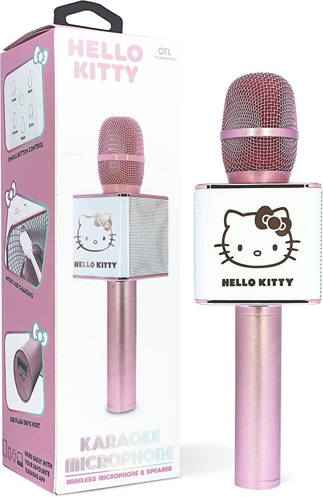 Golden Discs Accessories Hello Kitty Wireless Karaoke Microphone with Built-in Speaker in Rose Gold Pink [Accessories]