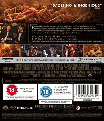 Golden Discs 4K Blu-Ray Babylon - Damien Chazelle [4K UHD]