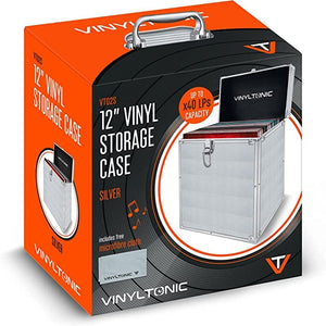 Golden Discs Accessories Vinyl Tonic 7" Or 12" Vinyl LP Storage Case, Silver [Accessories]