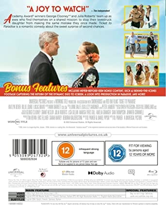 Golden Discs BLU-RAY Ticket to Paradise - Ol Parker [Blu-Ray]