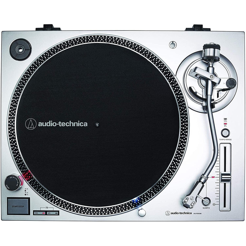 Golden Discs Tech & Turntables Audio-Technica AT-LP120XUSB Direct Drive Turntable (Silver) [Tech & Turntables]