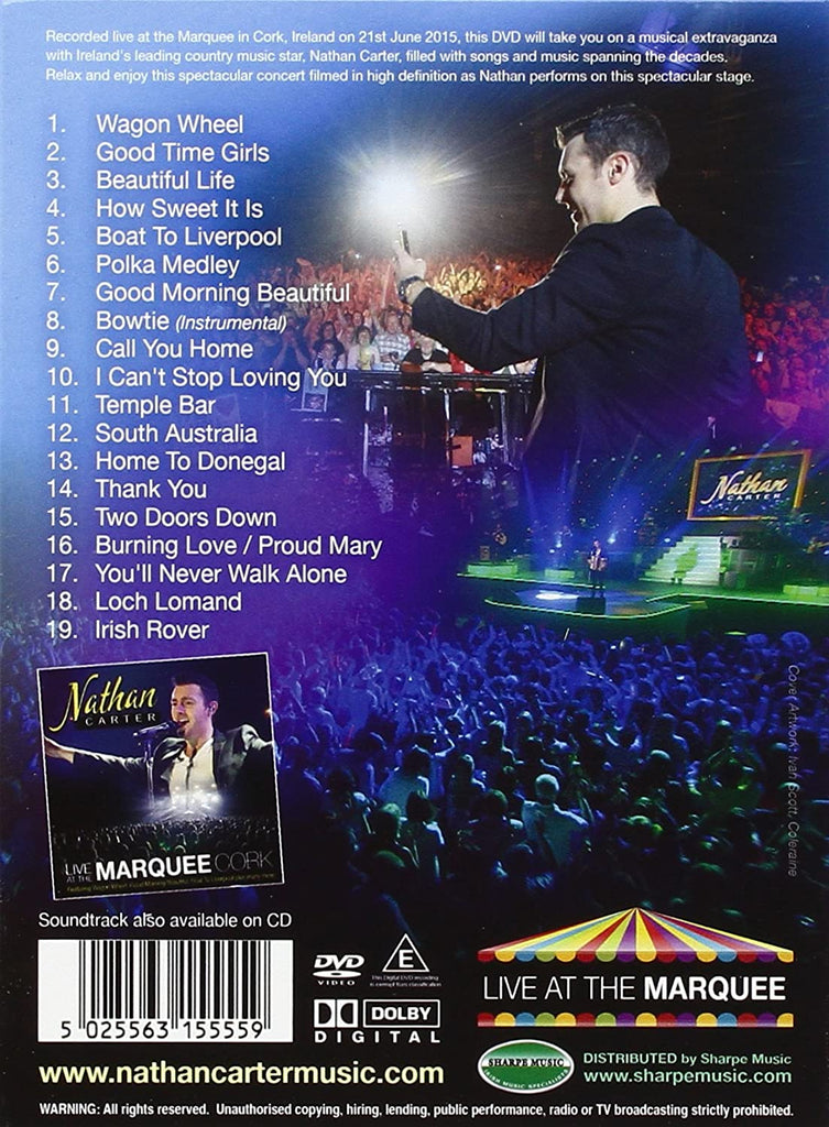 Golden Discs DVD Nathan Carter - Live At The Marquee Cork [DVD]