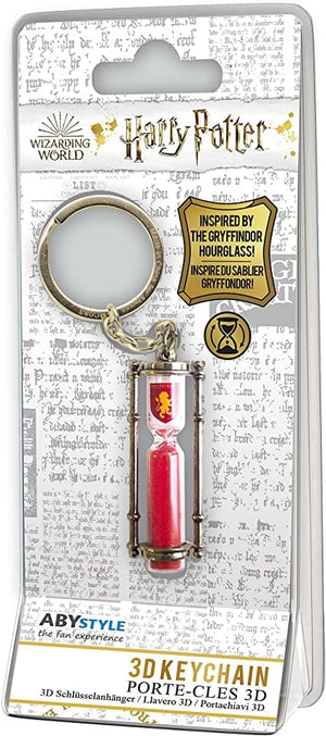 Golden Discs Keychain Harry Potter - 3D Gryffindor Hour Glass [Keychain]