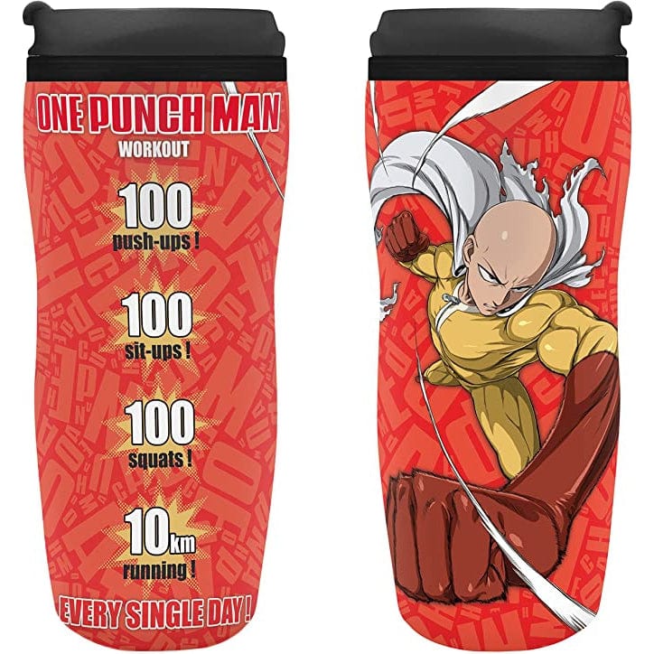 Golden Discs Flask One Punch Man - Saitama [Travel Mug]