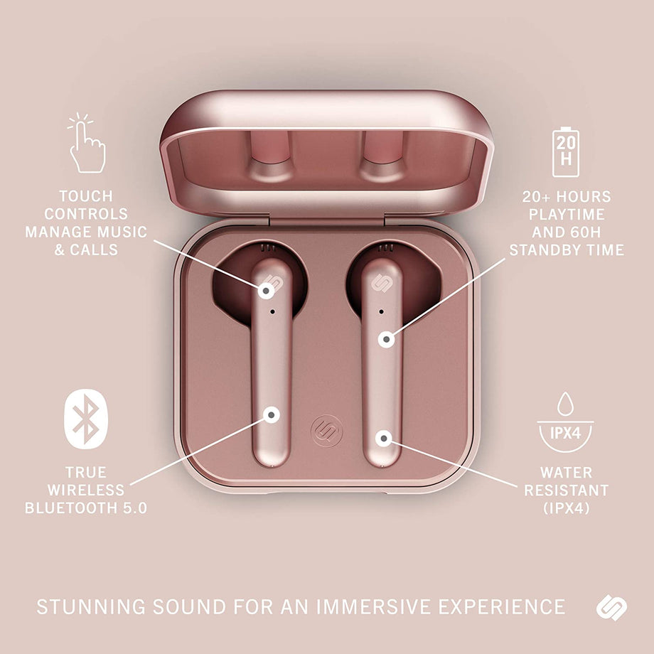 Urbanista Stockholm Plus True Wireless Earbuds Rose Gold