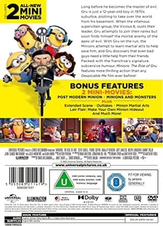 Golden Discs DVD Minions: The Rise of Gru - Kyle Balda [DVD]