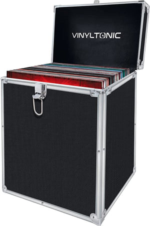 Golden Discs Accessories Vinyl Tonic 7" Or 12" Vinyl LP Storage Case, Black [Accessories]