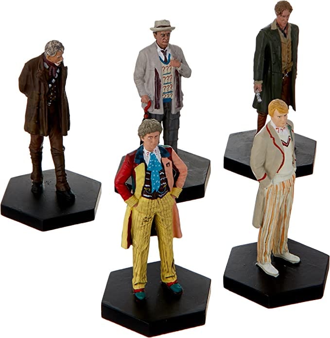 Golden Discs Statue Doctor Who Collection - 5th, 6th, 7th, 8th & War Doctor Figurine Set [Statue]