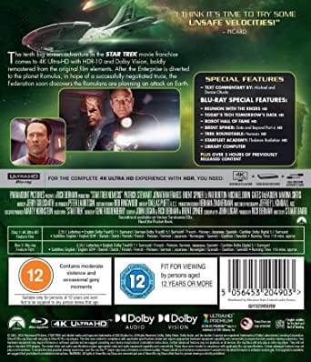 Golden Discs 4K Blu-Ray Star Trek X: Nemesis - Stuart Baird [4K UHD]