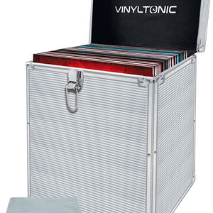 Golden Discs Accessories Vinyl Tonic 7" Or 12" Vinyl LP Storage Case, Silver [Accessories]