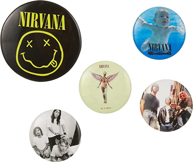Golden Discs Posters & Merchandise Nirvana Badge Pack [Badge]