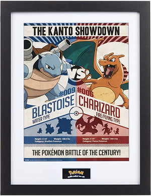 Golden Discs Poster Pokemon Framed Print Red V Blue [Posters]