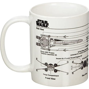 Golden Discs Posters & Merchandise Star Wars - X Wing Fighter Sketch [Mug]