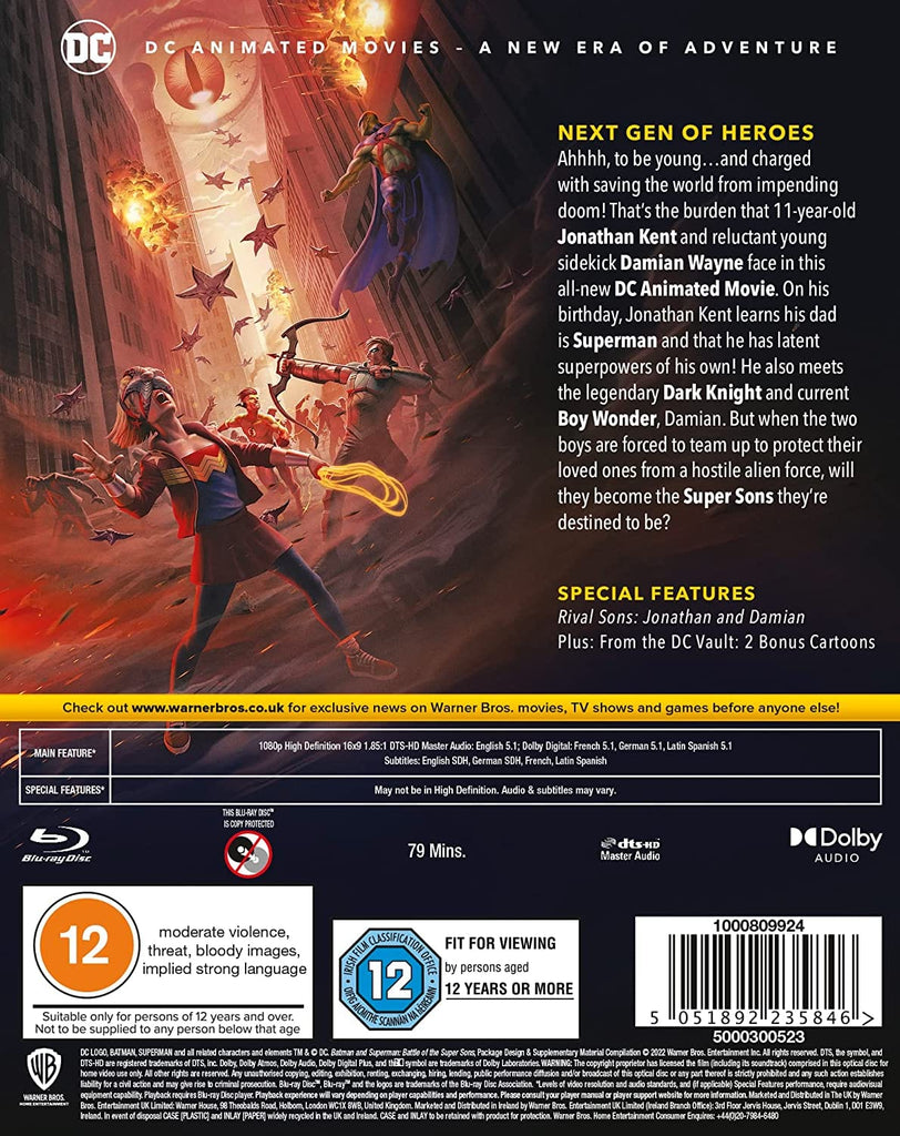 Golden Discs BLU-RAY Batman and Superman: Battle of the Super Sons [BLU-RAY]