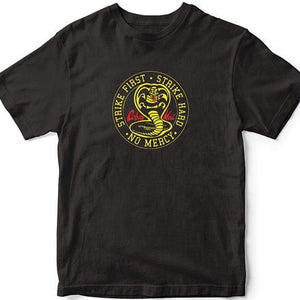 Golden Discs T-Shirts COBRA KAI NO MERCY BLACK - Extra Large [T-Shirts]