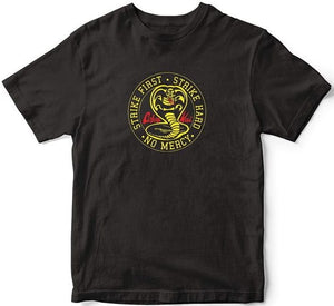 Golden Discs T-Shirts COBRA KAI NO MERCY BLACK - Extra Large [T-Shirts]