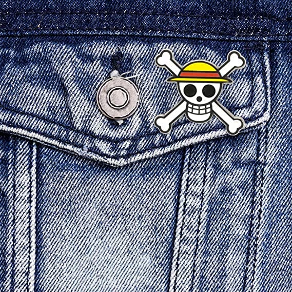 Golden Discs Badges One Piece Pins Skull [Badges]