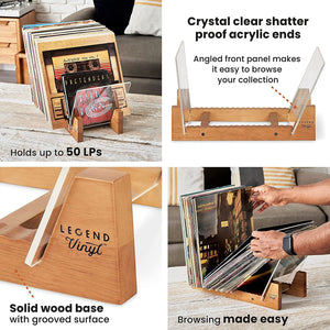 Golden Discs Accessories Legend Vinyl Record Display Shelf Unit [Accessories]