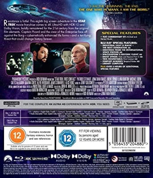 Golden Discs 4K Blu-Ray Star Trek VIII - First Contact - Jonathan Frakes [4K UHD]