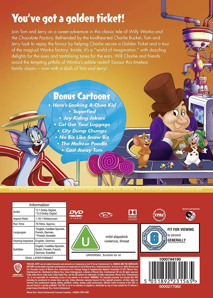 Golden Discs DVD Tom and Jerry: Willy Wonka & The Chocolate Factory [New line look] [DVD]