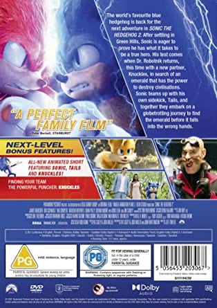 Golden Discs DVD Sonic the Hedgehog 2 - Jeff Fowler [DVD]