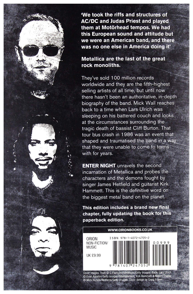 Golden Discs BOOK Enter Night Metallica: The Biography [Books]