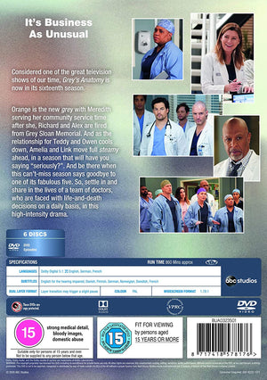 Golden Discs DVD Grey's Anatomy: Complete Sixteenth Season [DVD]