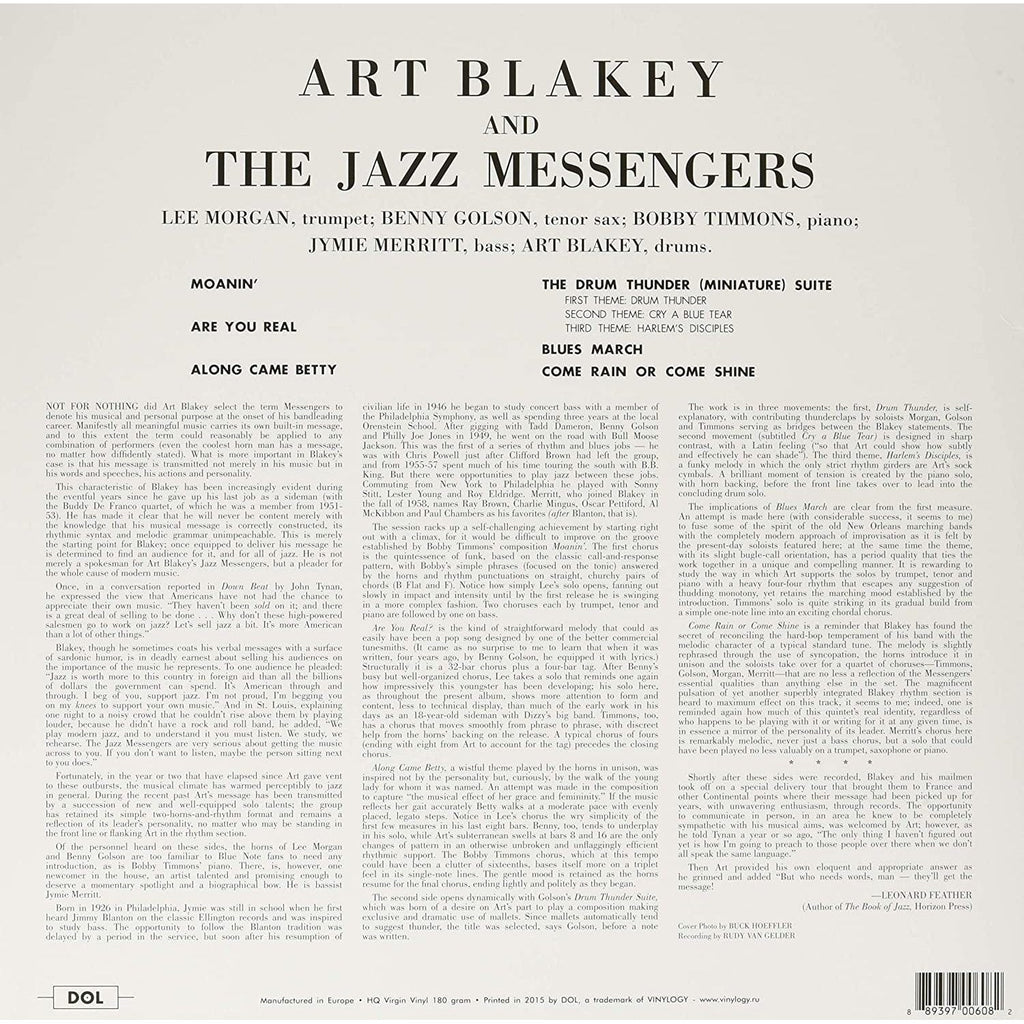 Golden Discs VINYL Art Blakey And The Jazz Messengers [Blue Vinyl]