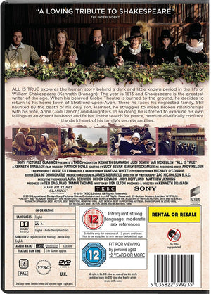 Golden Discs DVD All Is True - Kenneth Branagh [DVD]
