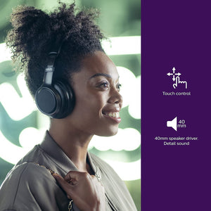 Golden Discs Accessories Philips Audio Over Ear Wireless Headphones (Black) [Accessories]