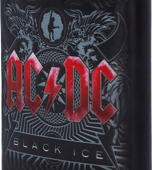 Golden Discs Posters & Merchandise AC/DC Black Ice Album Embossed Hip Flask, Stainless Steel, 7oz [Flask]