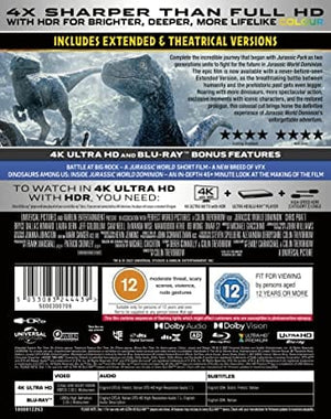 Golden Discs 4K Blu-Ray Jurassic World: Dominion - Colin Trevorrow [4K UHD]