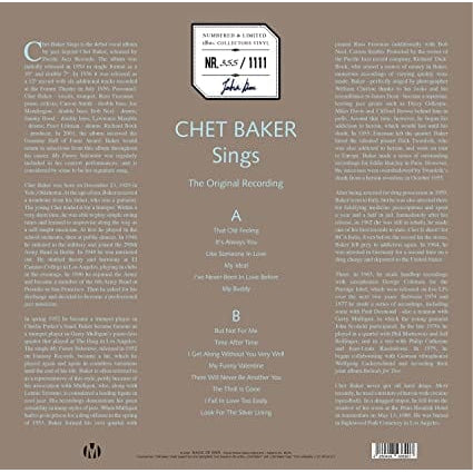 Golden Discs Vinyl Chet Baker - Chet Baker Sings (The Original Recording) [VINYL]