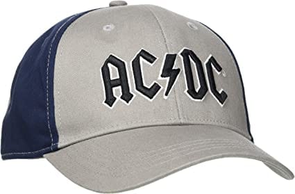 Golden Discs Posters & Merchandise AC/DC Unisex Baseball Cap: Black Logo (2 Tone) [Hat]