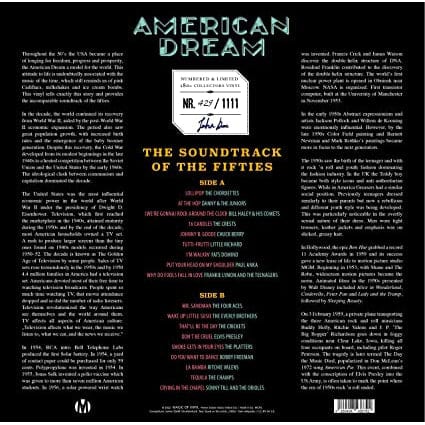Golden Discs VINYL American Dream - The Soundtrack Of The Fifties (Turquoise) - Various Artists [VINYL]