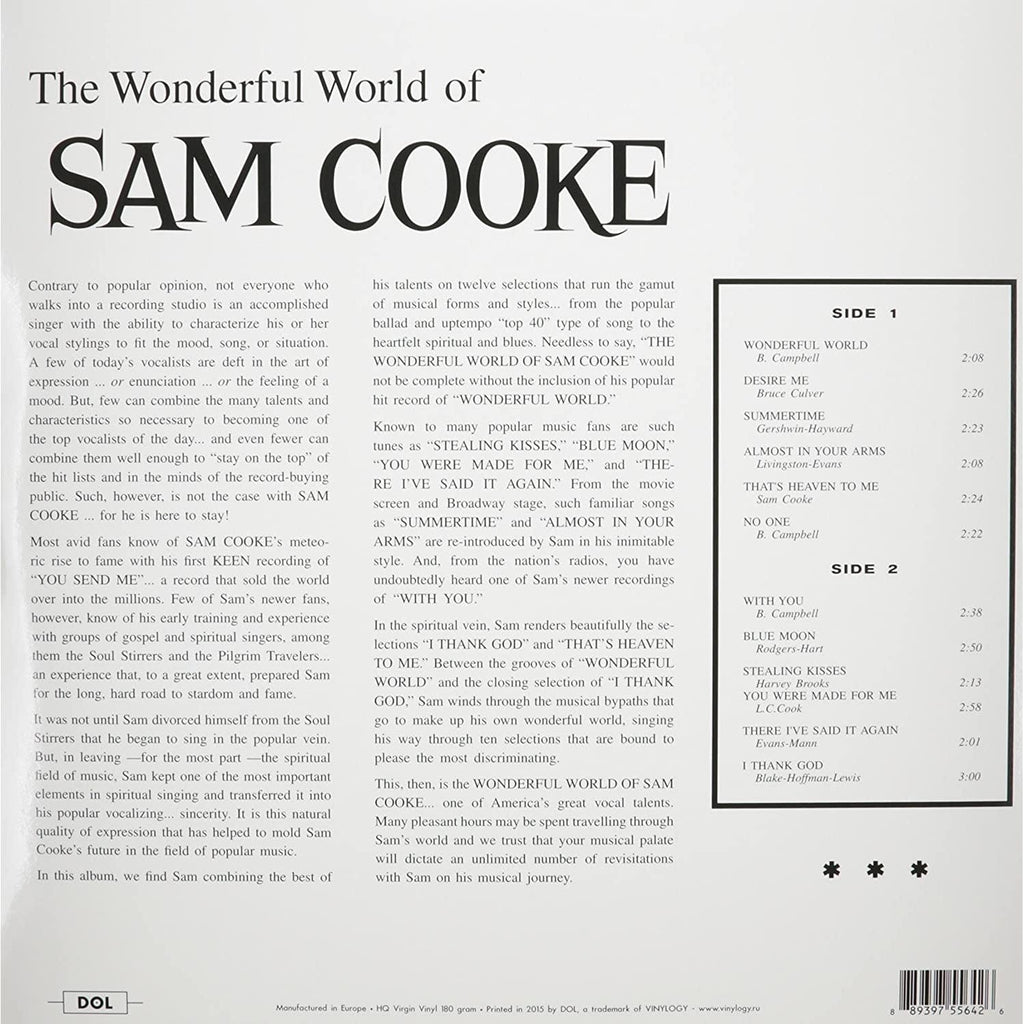 Golden Discs VINYL The Wonderful World of Sam Cooke - Sam Cooke [VINYL]
