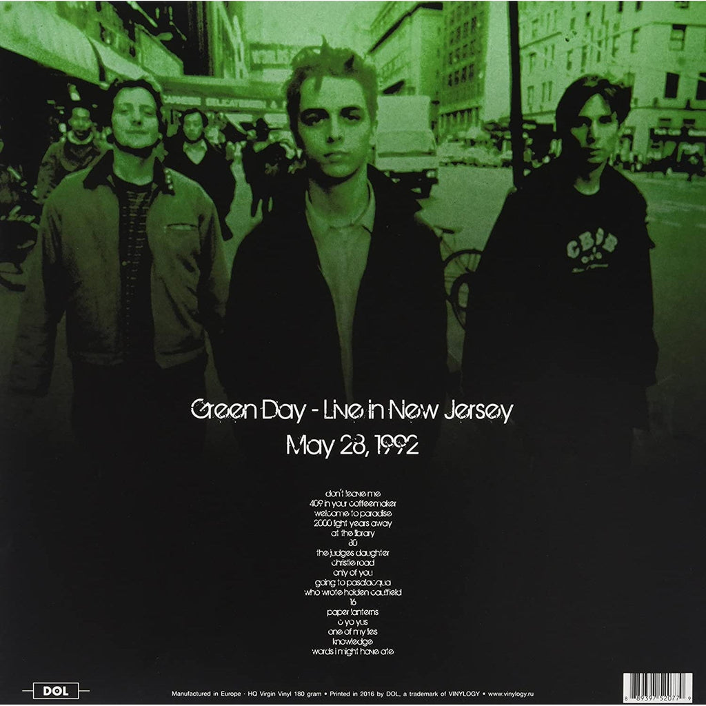 Golden Discs VINYL GREEN DAY - LIVE NEW JERSEY 1992 [Colour Vinyl]