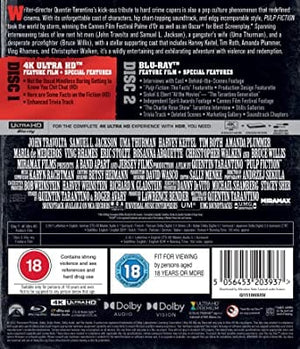Golden Discs 4K Blu-Ray Pulp Fiction - Quentin Tarantino [4K UHD]