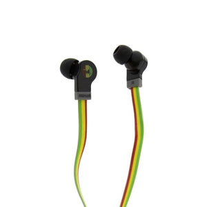 Golden Discs Accessories Maxell Flat Wire Earphones - Rasta [Accessories]