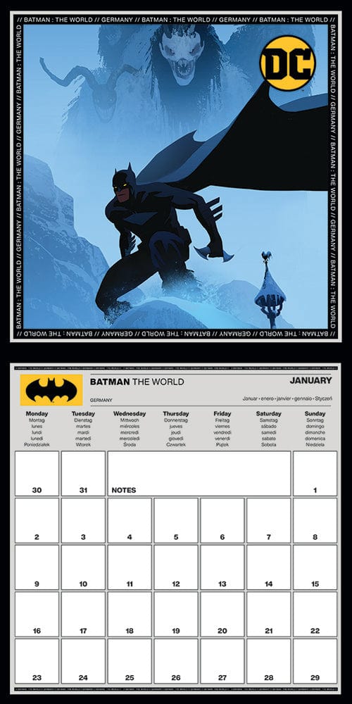 Golden Discs Posters & Merchandise DC Comics Batman Comics 2023 Square Wall [Calendar]