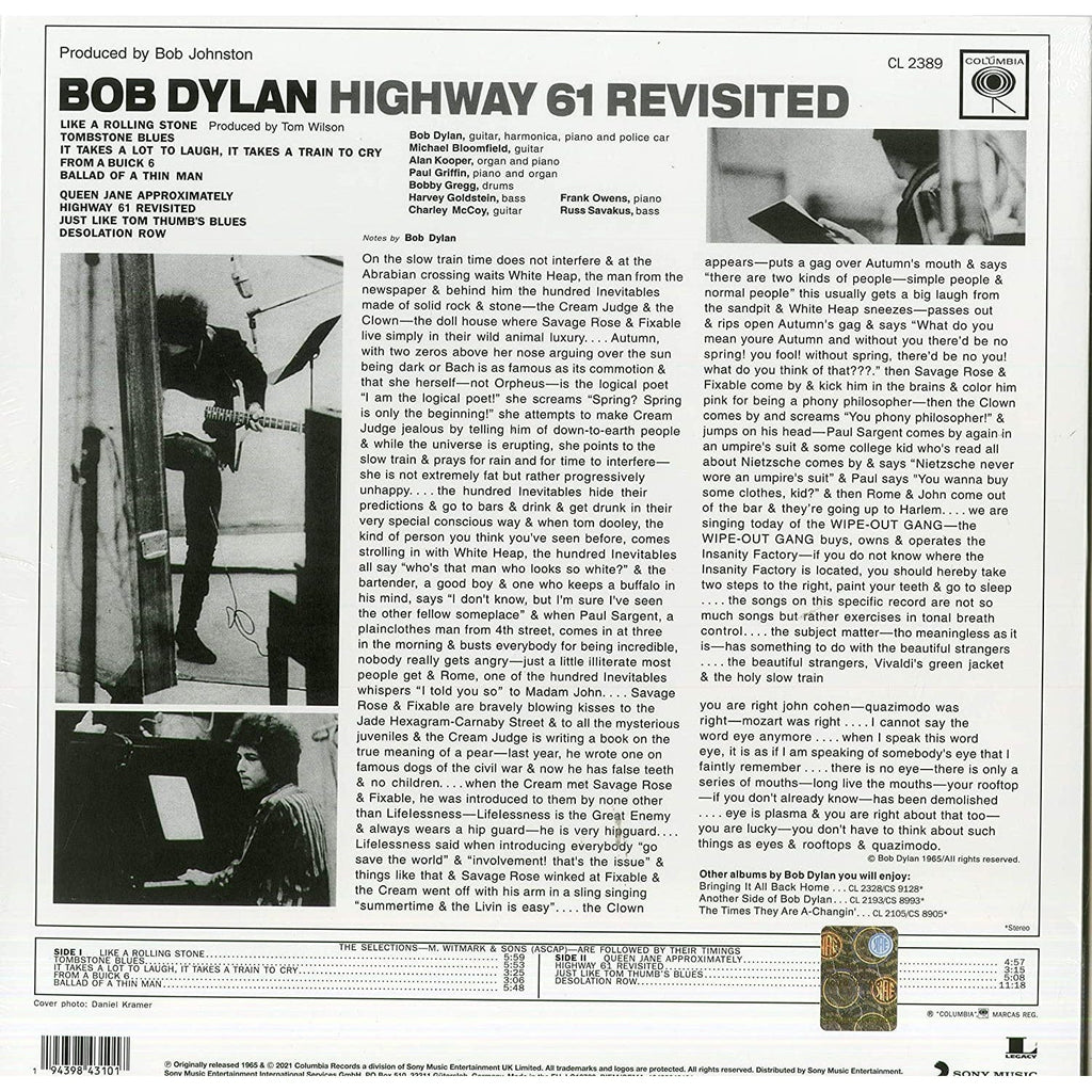 Golden Discs VINYL Highway 61 Revisited - BOB DYLAN [VINYL]