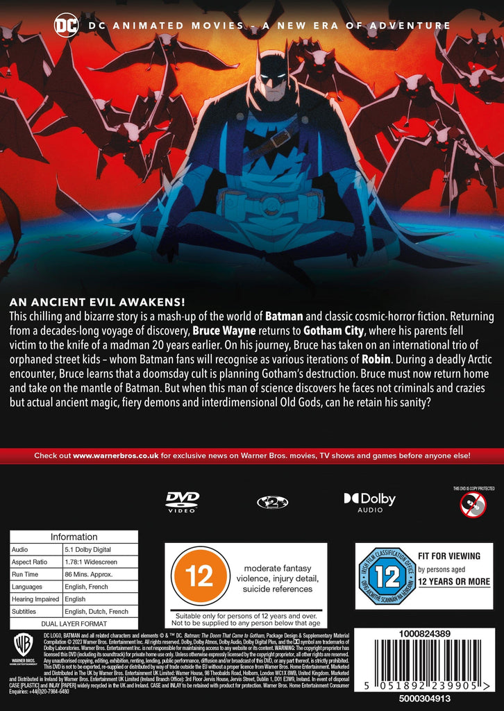 Golden Discs DVD Batman: The Doom That Came to Gotham - Christopher Berkeley [DVD]