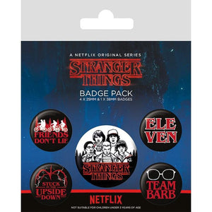 Golden Discs Badges Stranger Things Group [Badges]