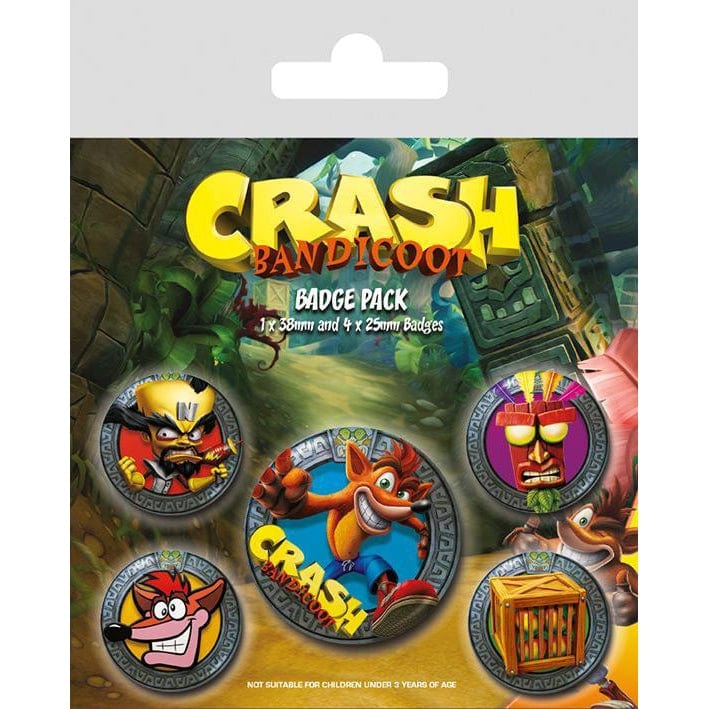 Golden Discs Badges Crash Bandicoot [Badges]