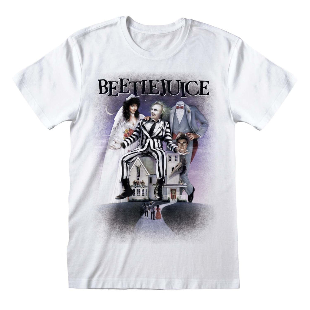 Golden Discs T-Shirts Beetlejuice: Poster - White - Small [T-Shirts]
