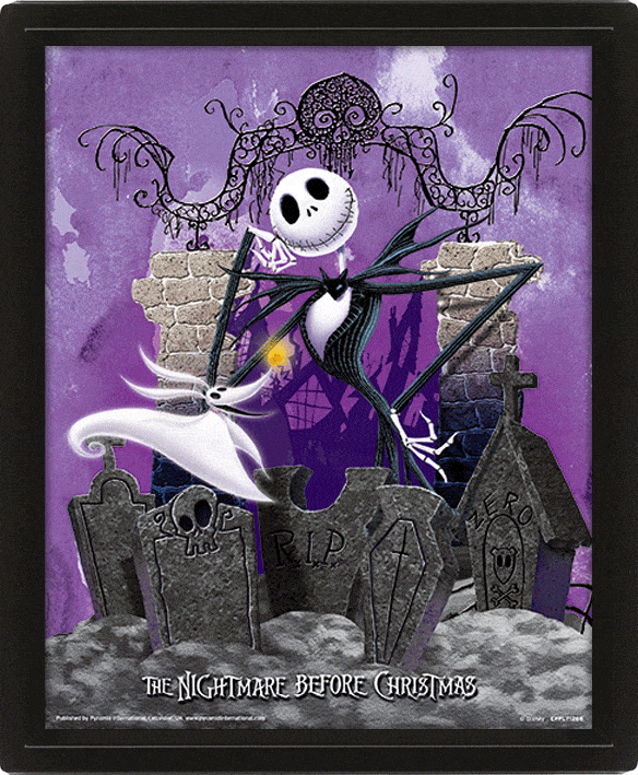 Golden Discs Poster Nightmare Before Christmas Grave 3D [Posters]