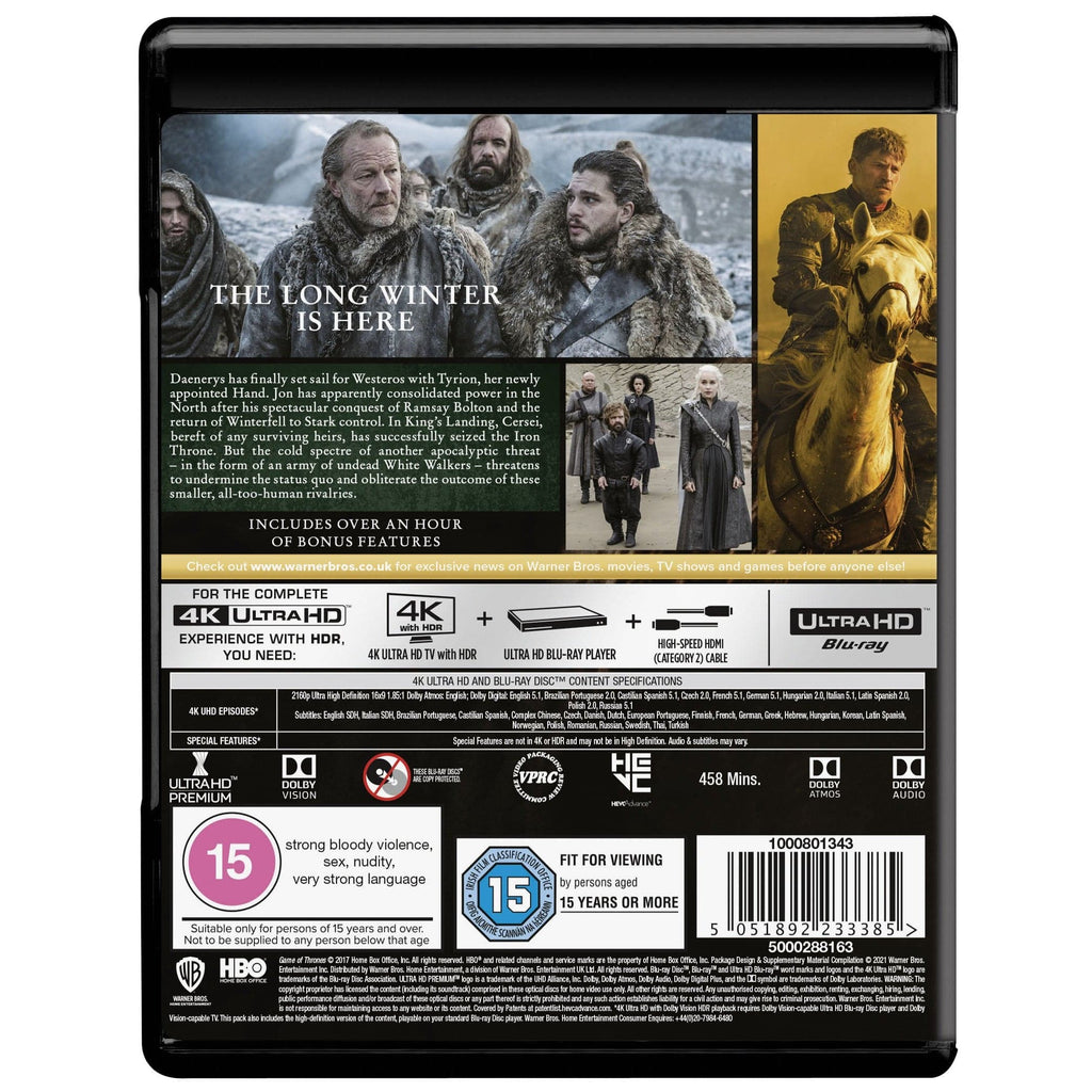 Golden Discs 4K Blu-Ray GAME OF THRONES Season Seven [4K UHD]