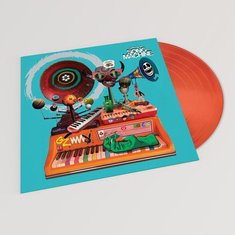 Golden Discs VINYL Song Machine: Season One Strange Timez - Gorillaz [Limited Neon Orange Vinyl]