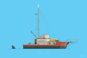 Golden Discs Posters & Merchandise Jaws (1975) - The Orca shark fishing boat [Posters & Merchandise]