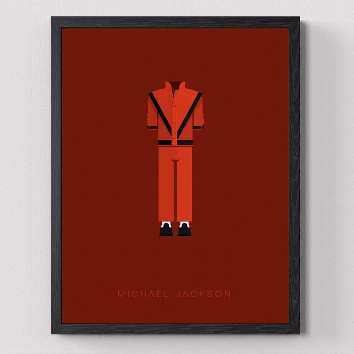 Golden Discs Posters & Merchandise Michael Jackson Thriller Print Frame [Posters & Merchandise]